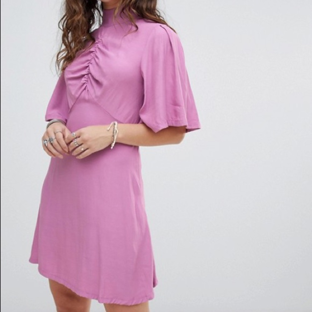 Free People Dress Be My Baby Pink Mini-NWT 👚 - Picture 2 of 7